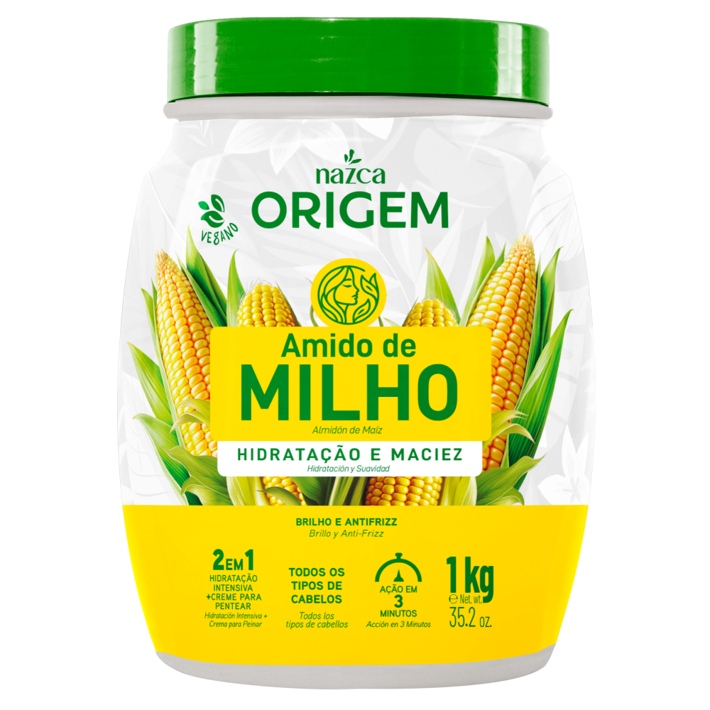 Creme De Hidratação Origem 2 Em 1 Amido De Milho 1Kg