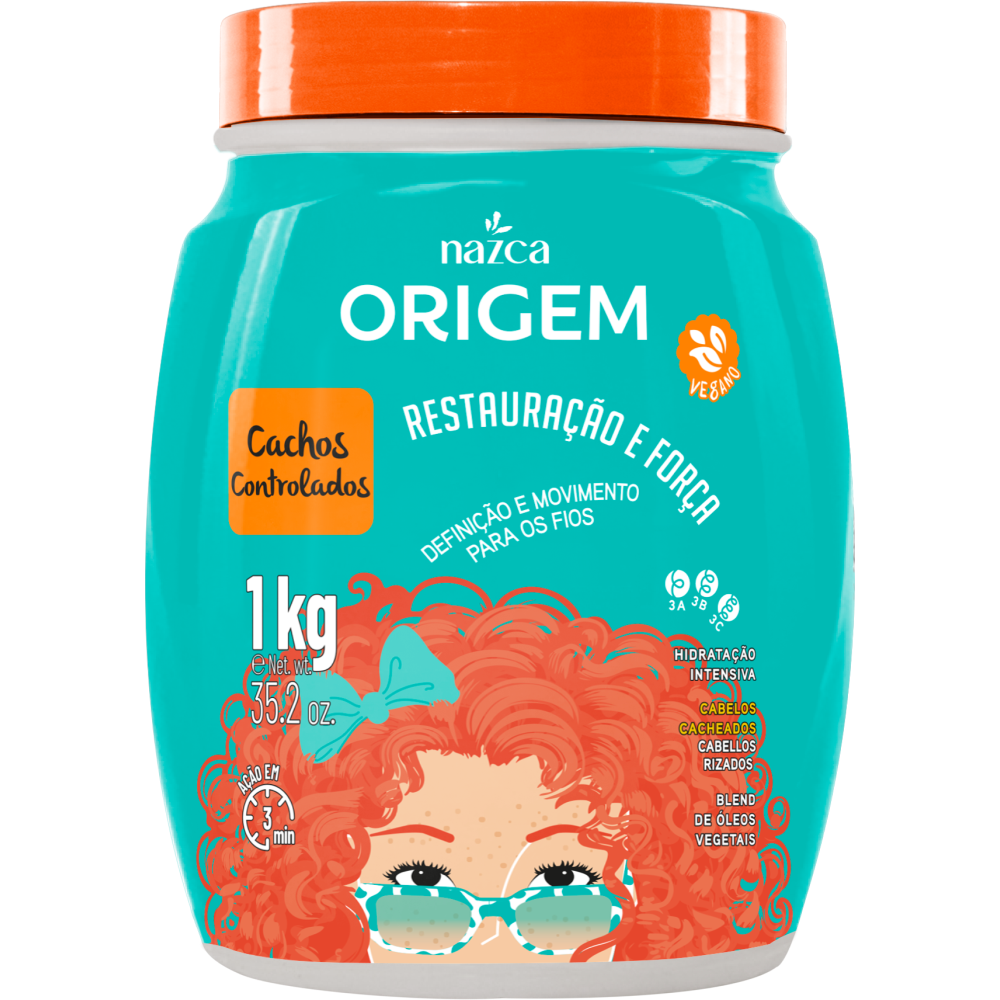 Creme De Hidratação Origem Cachos Controlados 1Kg
