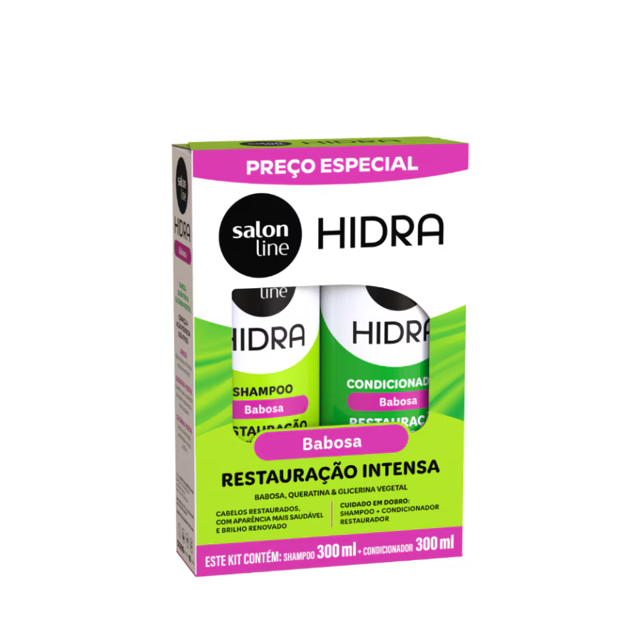 Kit Shampoo + Condicionador Salon Line Hidra Babosa 300ml