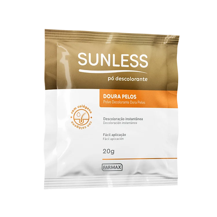 Pó Descolorante Farmax Sunless Doura Pelos 20g