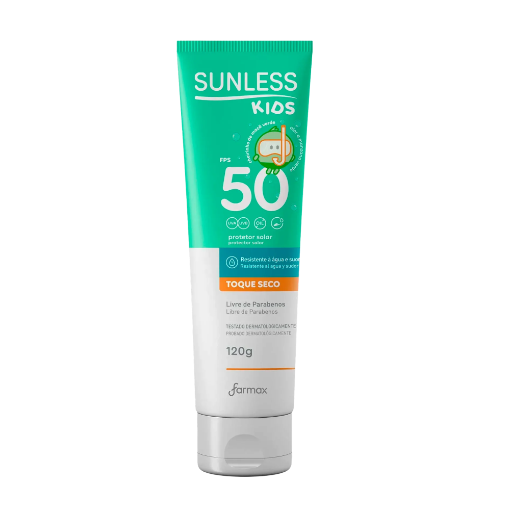 Protetor Solar Farmax Sunless Kids FPS50 120g
