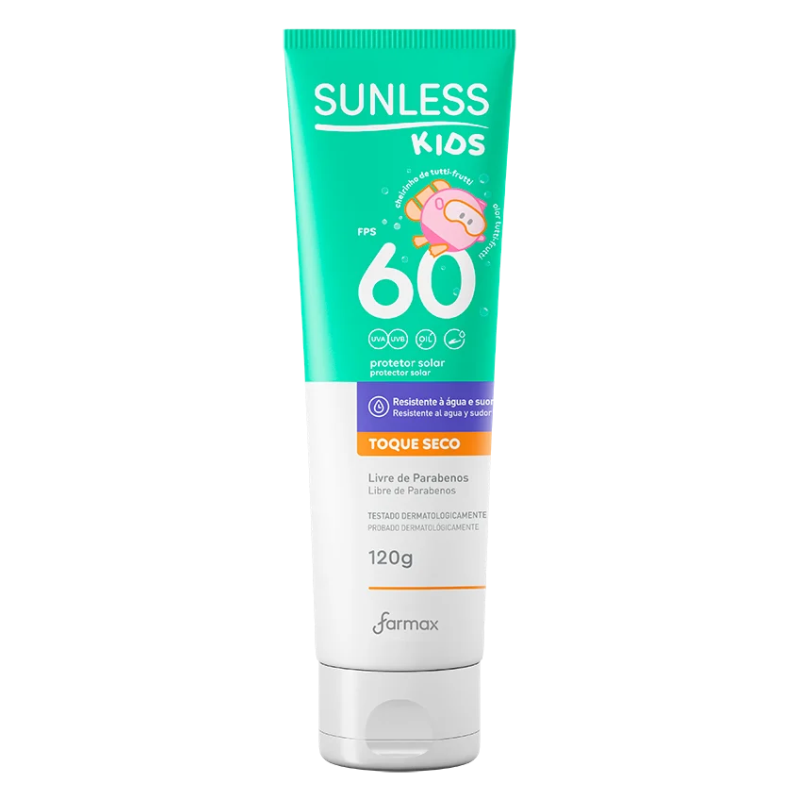 Protetor Solar Farmax Sunless Kids FPS60 120g