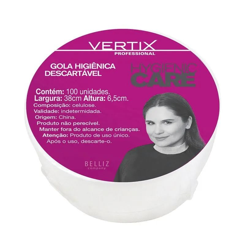 Gola Higiênica Vertix Belliz Com 100 Folhas Descartável Ref. 3277