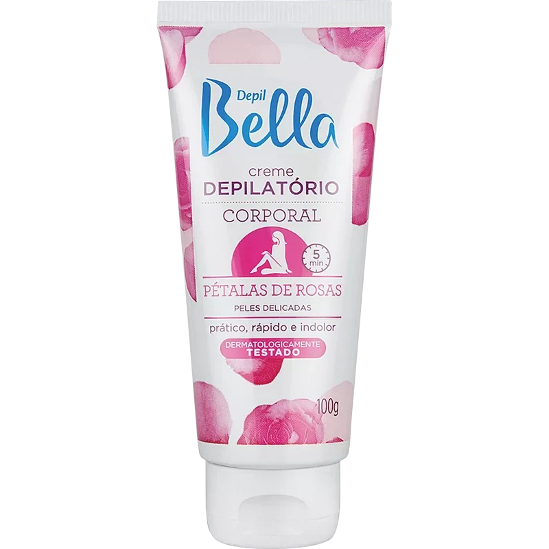 Creme Depilatório Depil Bella Corporal Pétalas De Rosas 100G