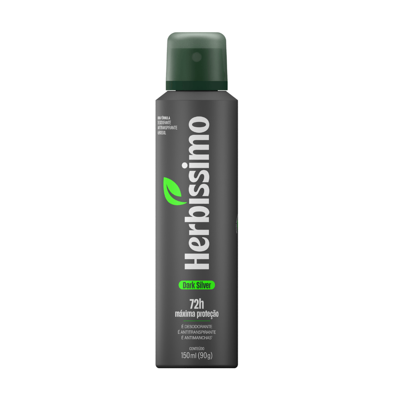 Desodorante Aerossol Herbíssimo Dark Silver 150ml