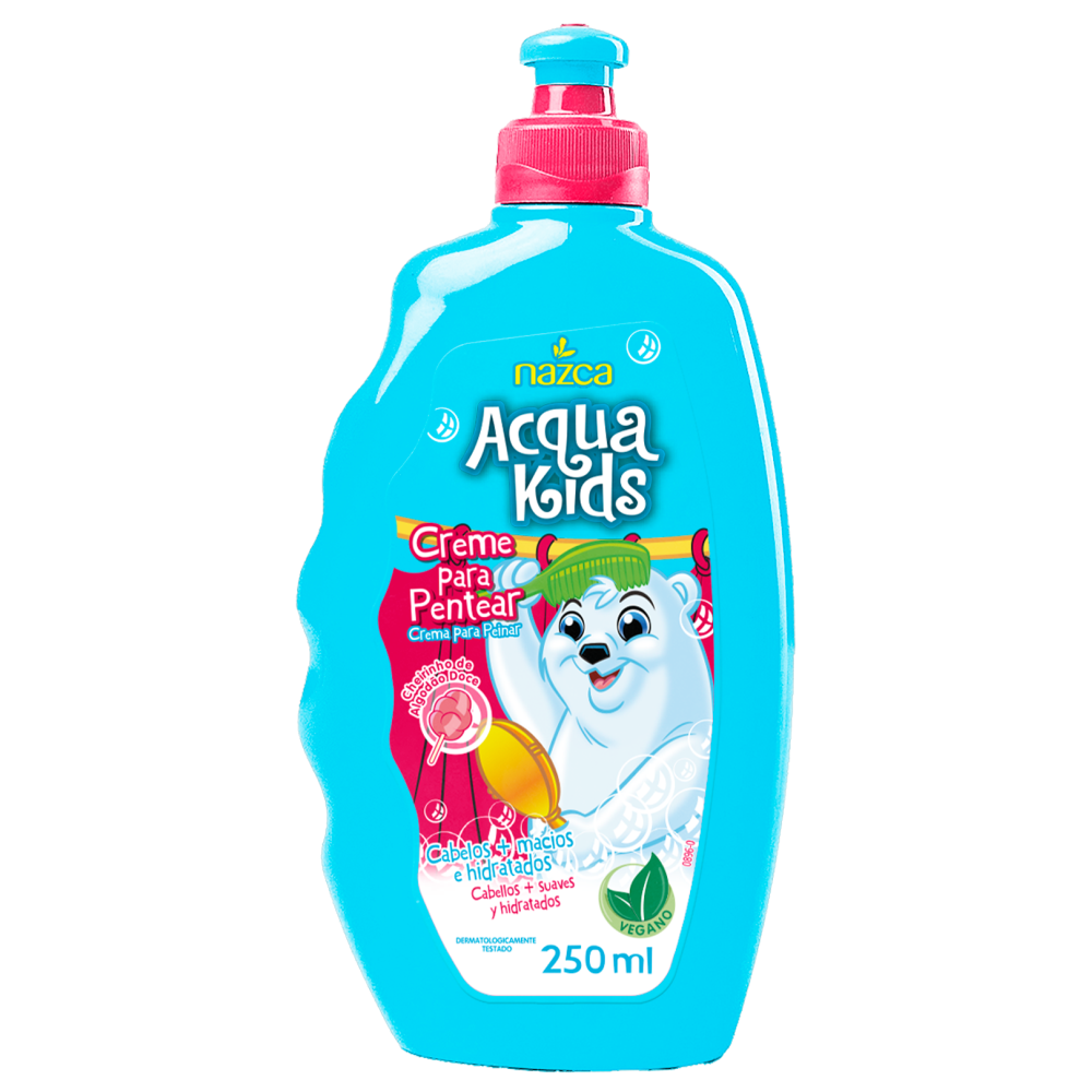 Creme Para Pentear Acqua Kids Algodão Doce 250ml