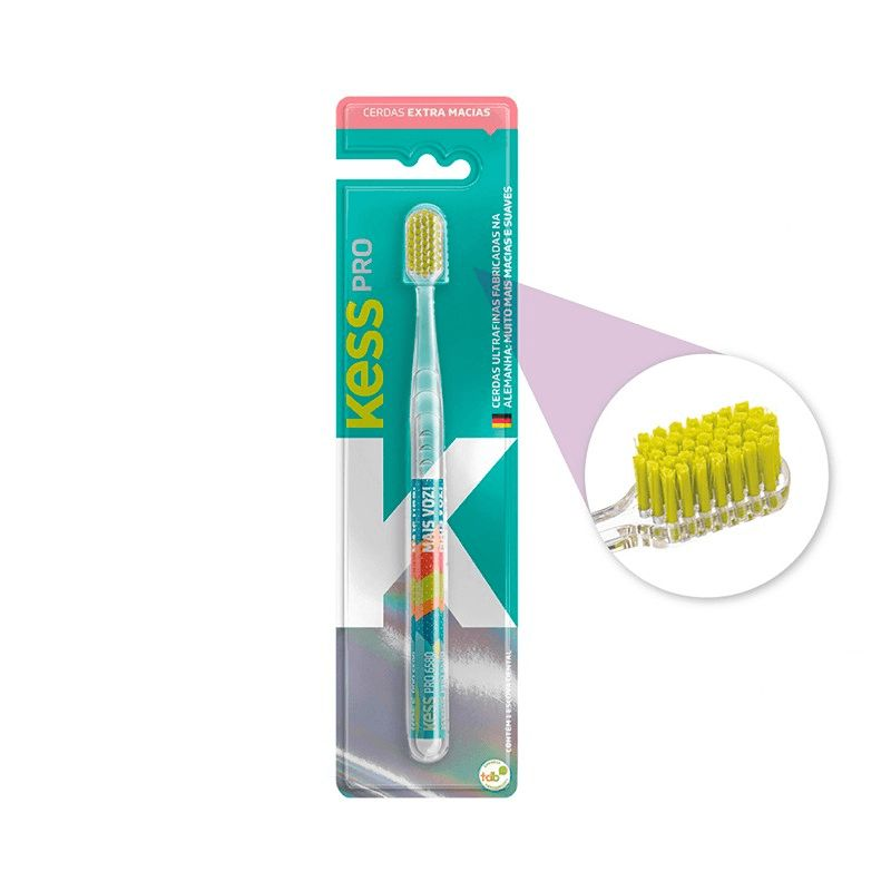 Escova Dental Kess Belliz Extra Macia Pro Clear Ref. 2106