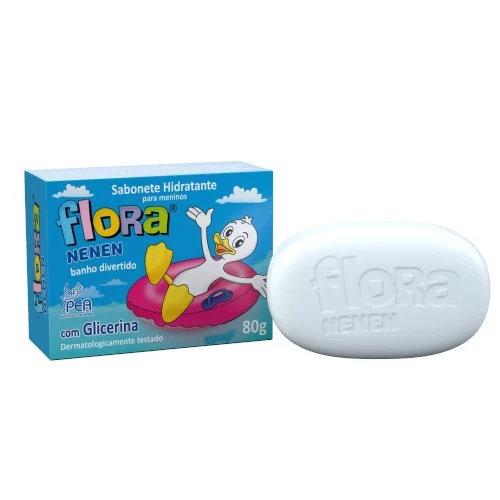 Sabonete Em Barra Flora Nenen Menino 80G