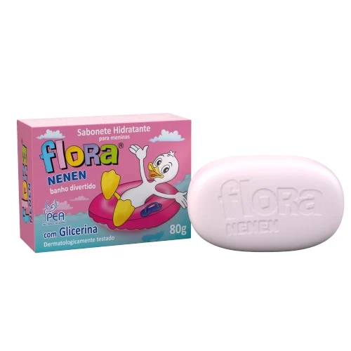 Sabonete Em Barra Flora Nenen Menina 80G