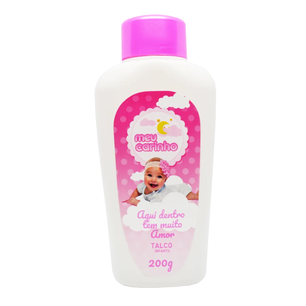 Talco Meu Carinho Rosa 200g