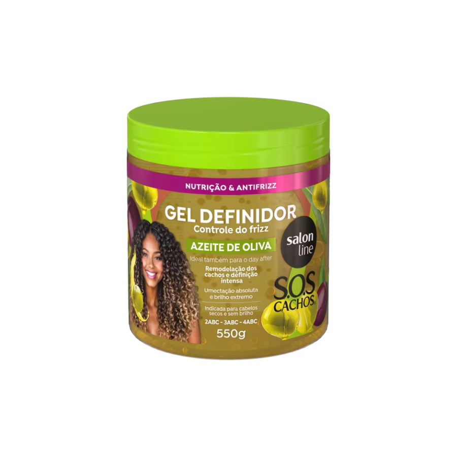 Gel Definidor Salon Line Sos Cachos Azeite De Oliva 550G