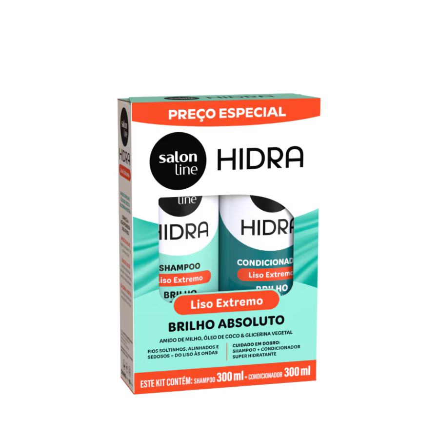 Kit Shampoo + Condicionador Salon Line Hidra Amido De Milho 300ml
