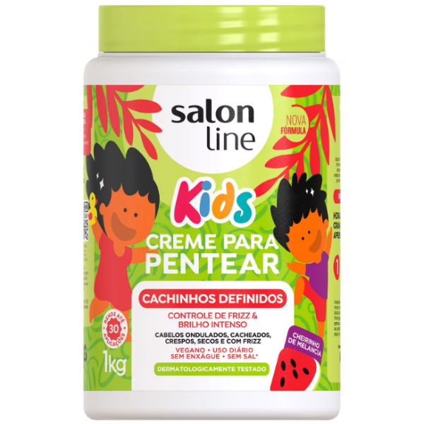 Creme Para Pentear Salon Line Kids Cachinhos Definidos 1Kg