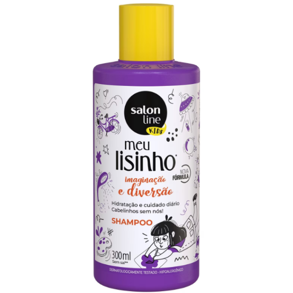 Shampoo Salon Line Meu Liso Kids Suave Hidratação E Brilho 300ml