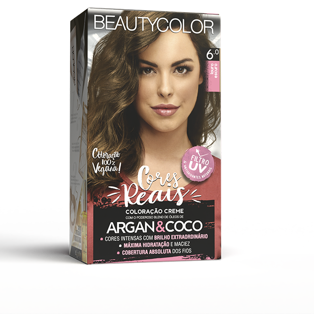 Coloração Creme Beauty Color Cores Reais Louro Escuro 6.0