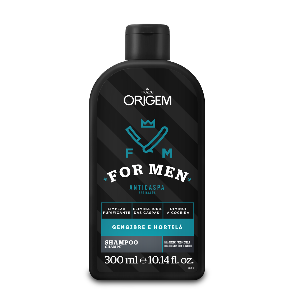 Shampoo Nazca Origem For Men Anticaspa 300ml