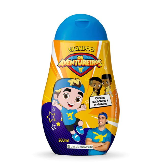 Shampoo Cia Da Natureza Luccas Neto Cabelos Cacheados E Ondulados 260ml