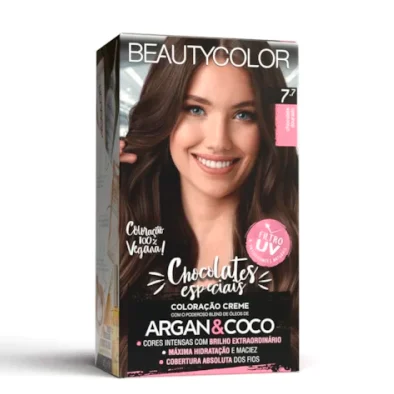 Coloração Creme Beauty Color Chocolates Especiais Chocolate Dourado 7.7