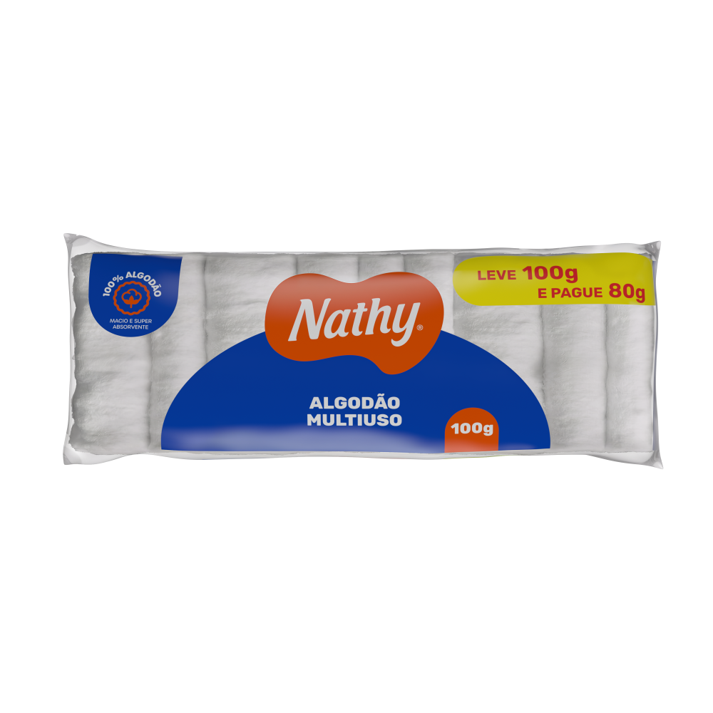 Algodão Nathy Hidrófilo 100g