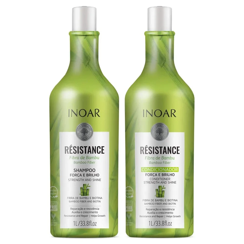 Kit Shampoo + Condicionador Inoar Resistance Bambu 1L