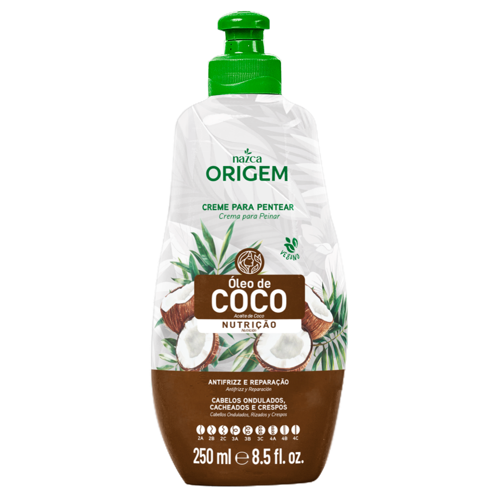Creme Para Pentear Origem Óleo De Coco 250ml