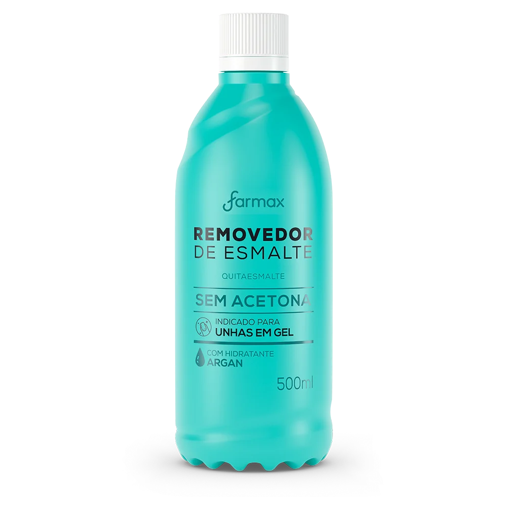 Removedor De Esmalte Farmax Argan Sem Acetona 500ml