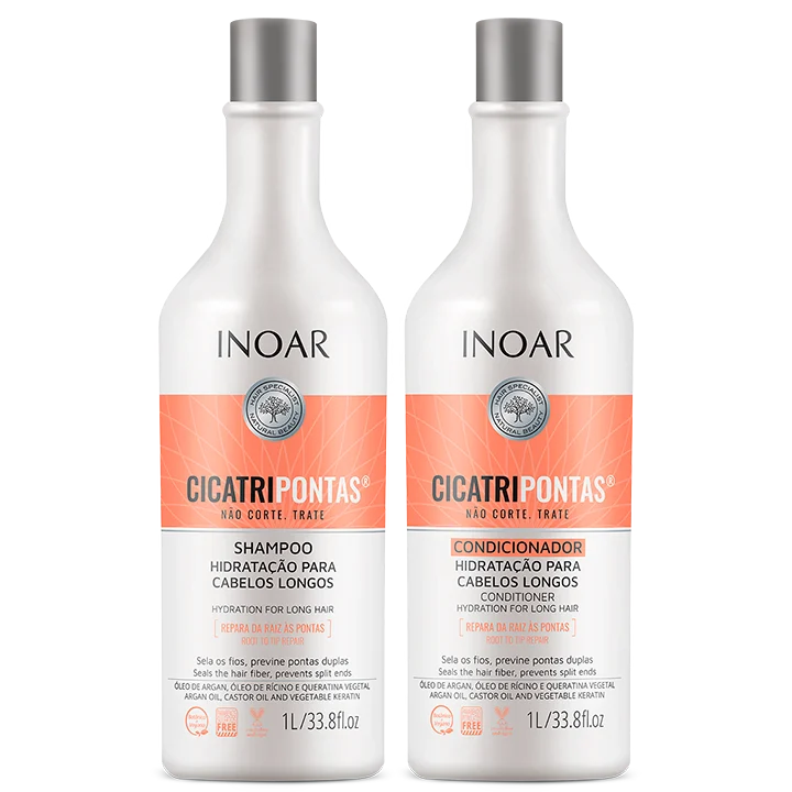 Kit Shampoo + Condicionador Inoar Cicatripontas 1L
