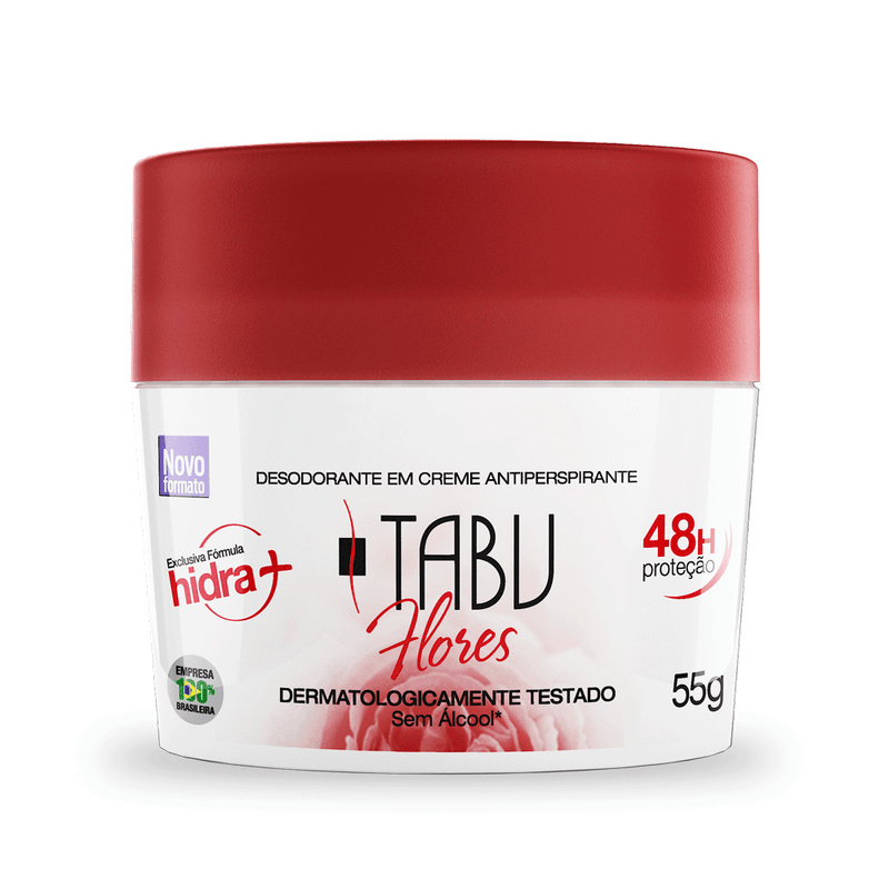 Desodorante Creme Tabu Flores 55G
