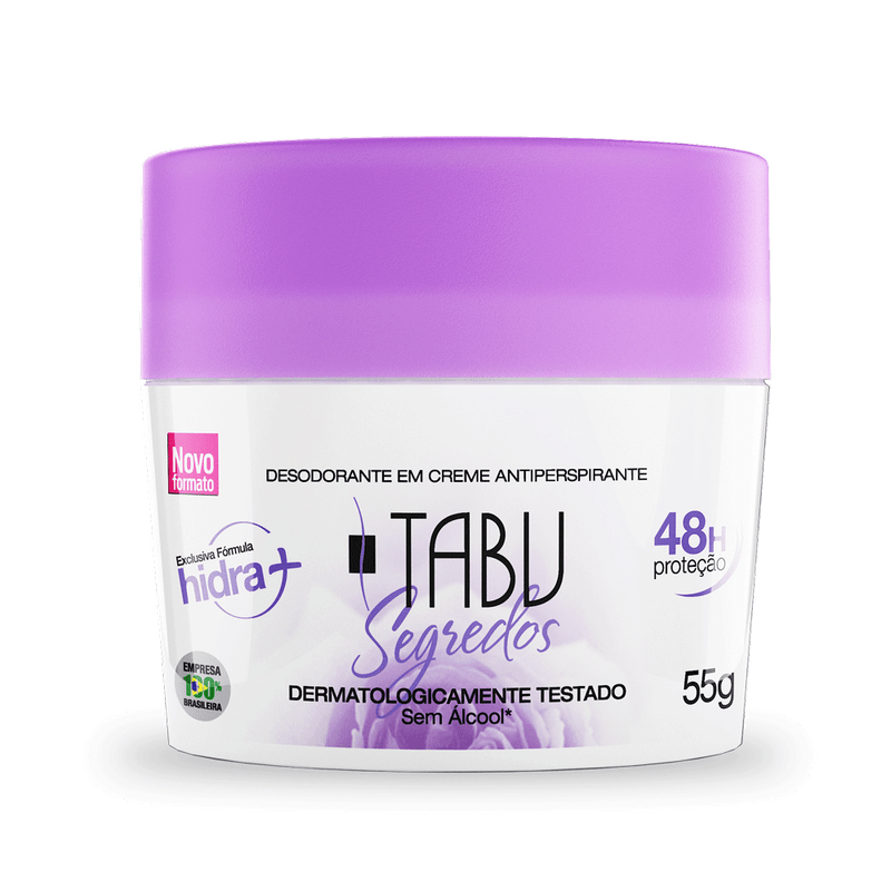 Desodorante Creme Tabu Segredos 55G