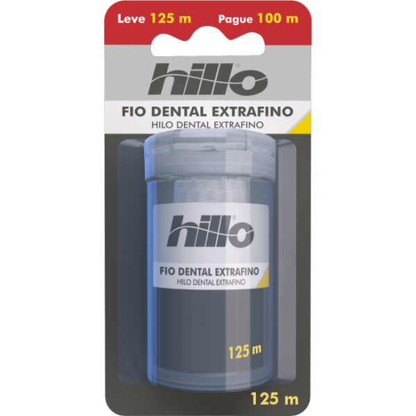 Fio Dental Hillo Extrafino Leve 125M Pague 100M