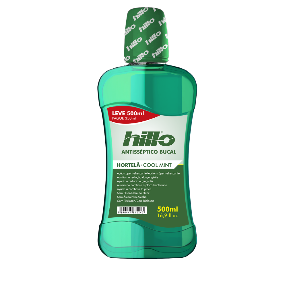 Antisséptico Bucal Hillo Hortelã 500ml