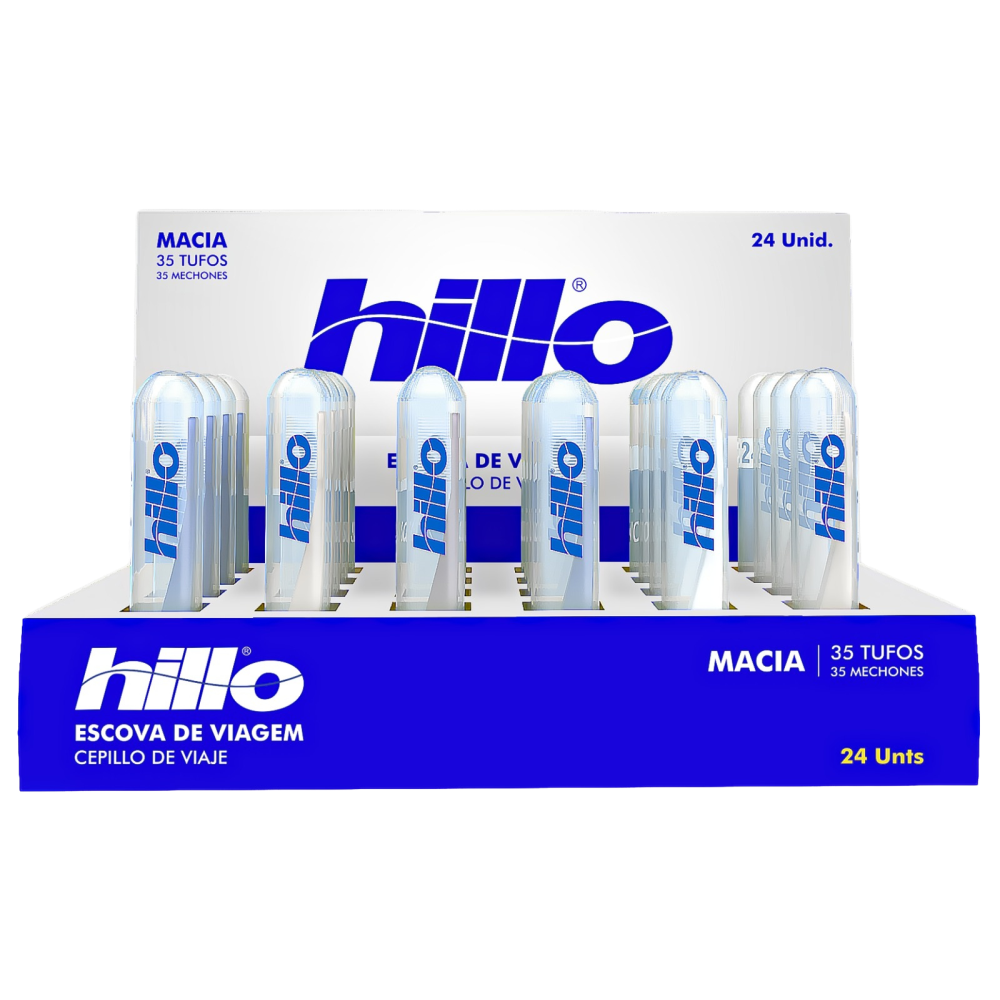 Display Estojo Viagem Hillo Para Escova De Dentes (24 Unidades)