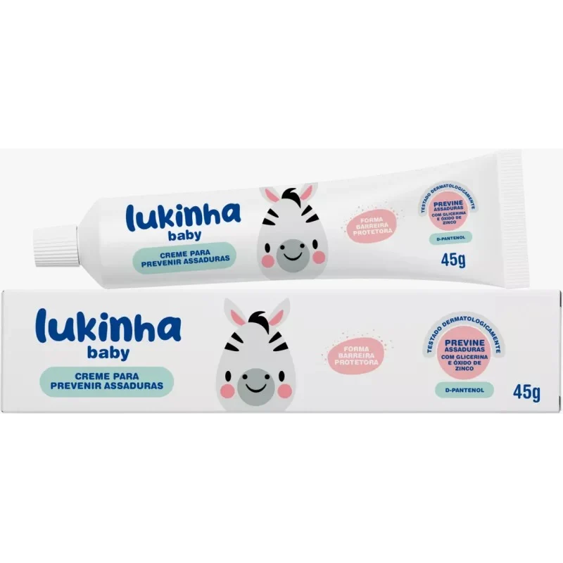 Creme de Prevenção de Assaduras Lukinha Tra Lá Lá 45g Mais Perfume