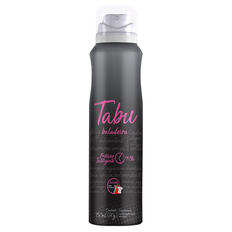 Desodorante Aerosol Dana Tabu Baladeira 150ml