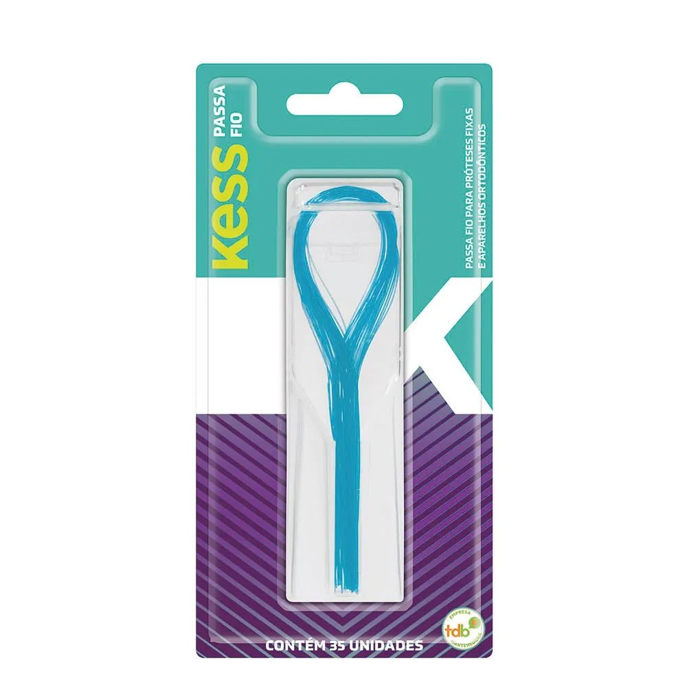 Passa Fio Dental Kess Belliz Com 35 Unidades Ref. 1995