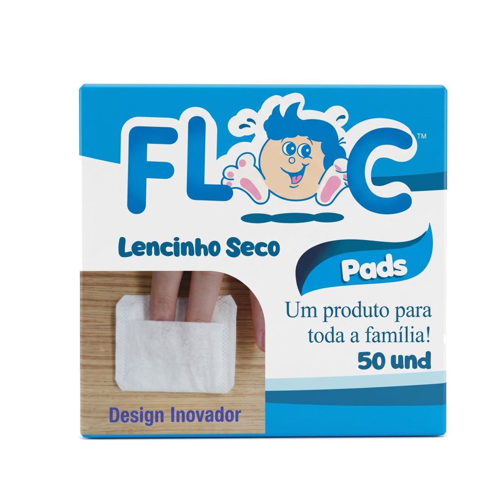 Lençinho Seco Spartex Floc Pads Com 50 UN