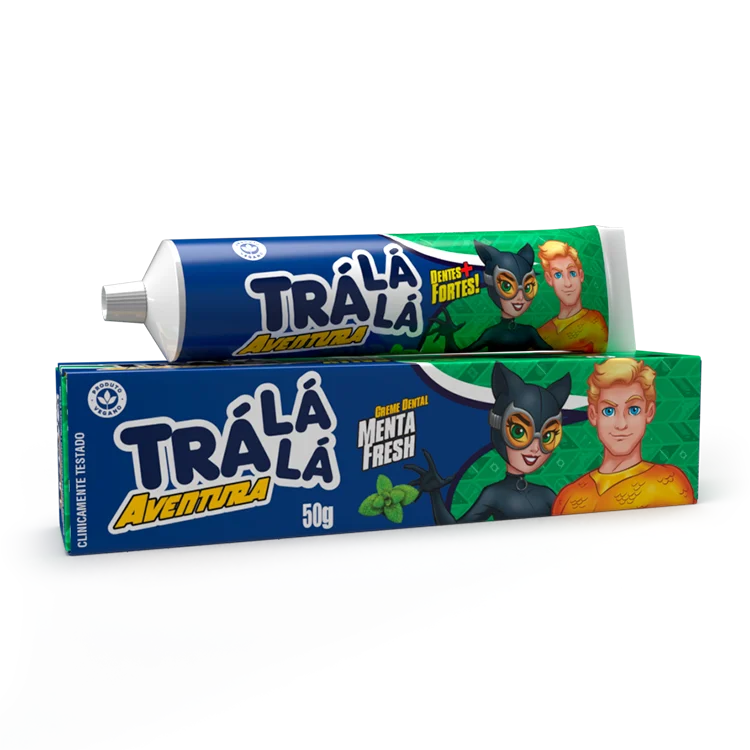 Creme Dental Tra Lá Lá 50g Aventura Menta Fresh