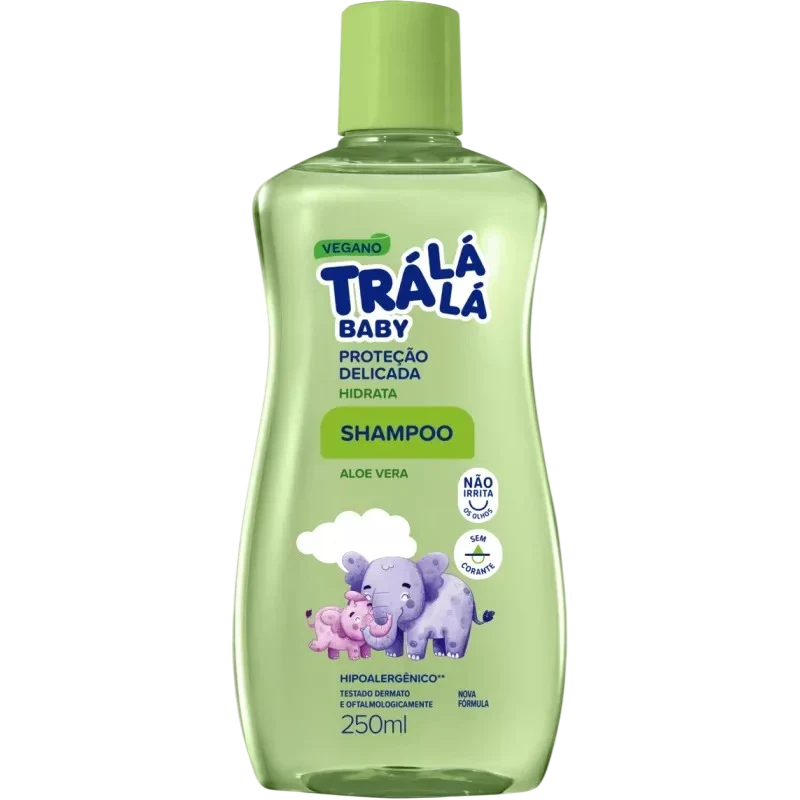 Shampoo Baby Tra Lá Lá 250ml Hidrata Aloe Vera