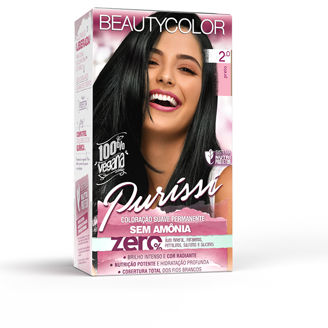 Coloração Tonalizante Beauty Color Puríssi Preto 2.0