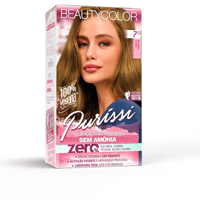 Coloração Tonalizante Beauty Color Puríssi Louro Natural 7.0