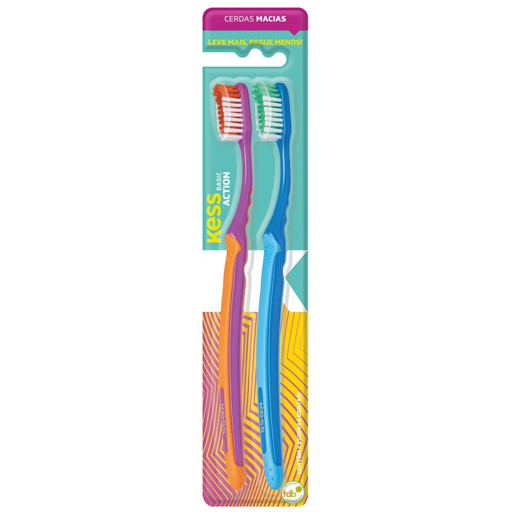 Escova Dental Kess Belliz Macia Basic Action Ref. 2549