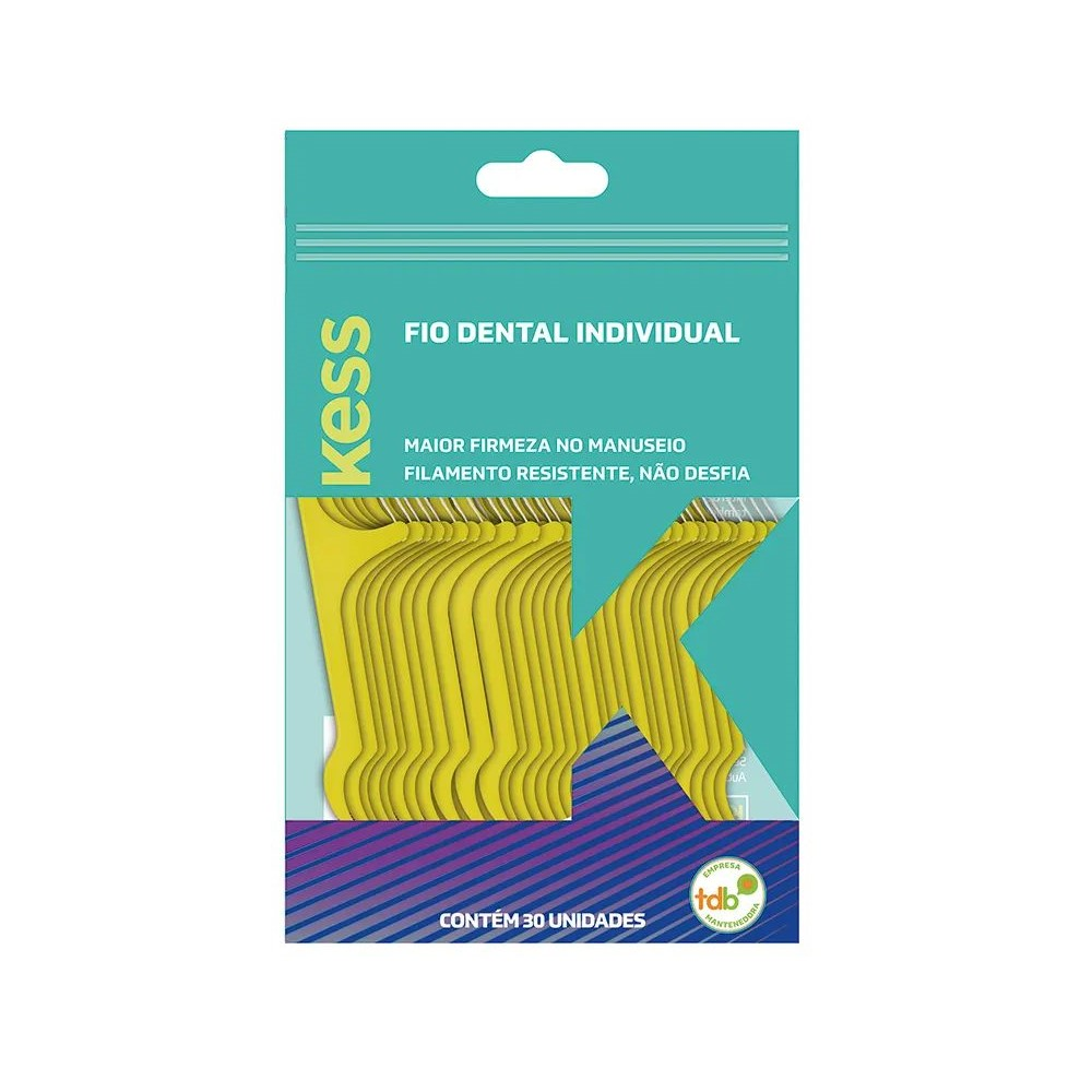 Fio Dental Kess Belliz Com 30 Unidades Individual Ref. 1998