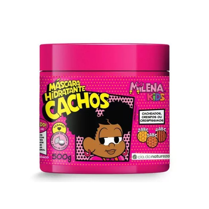 Máscara Hidratante Cia Da Natureza Milena Kids Cachos 500G