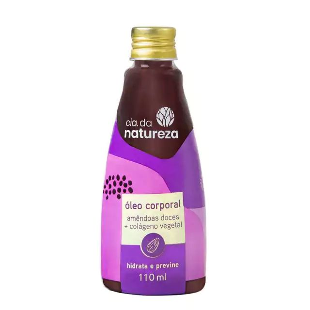 Óleo Corporal Cia Da Natureza Amêndoas Doces + Colágeno 110ml