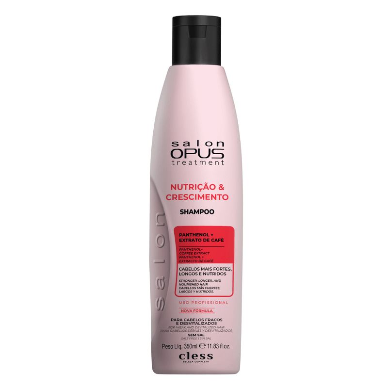 Shampoo Cless Salon Opus Nutrição e Crescimento 350ml