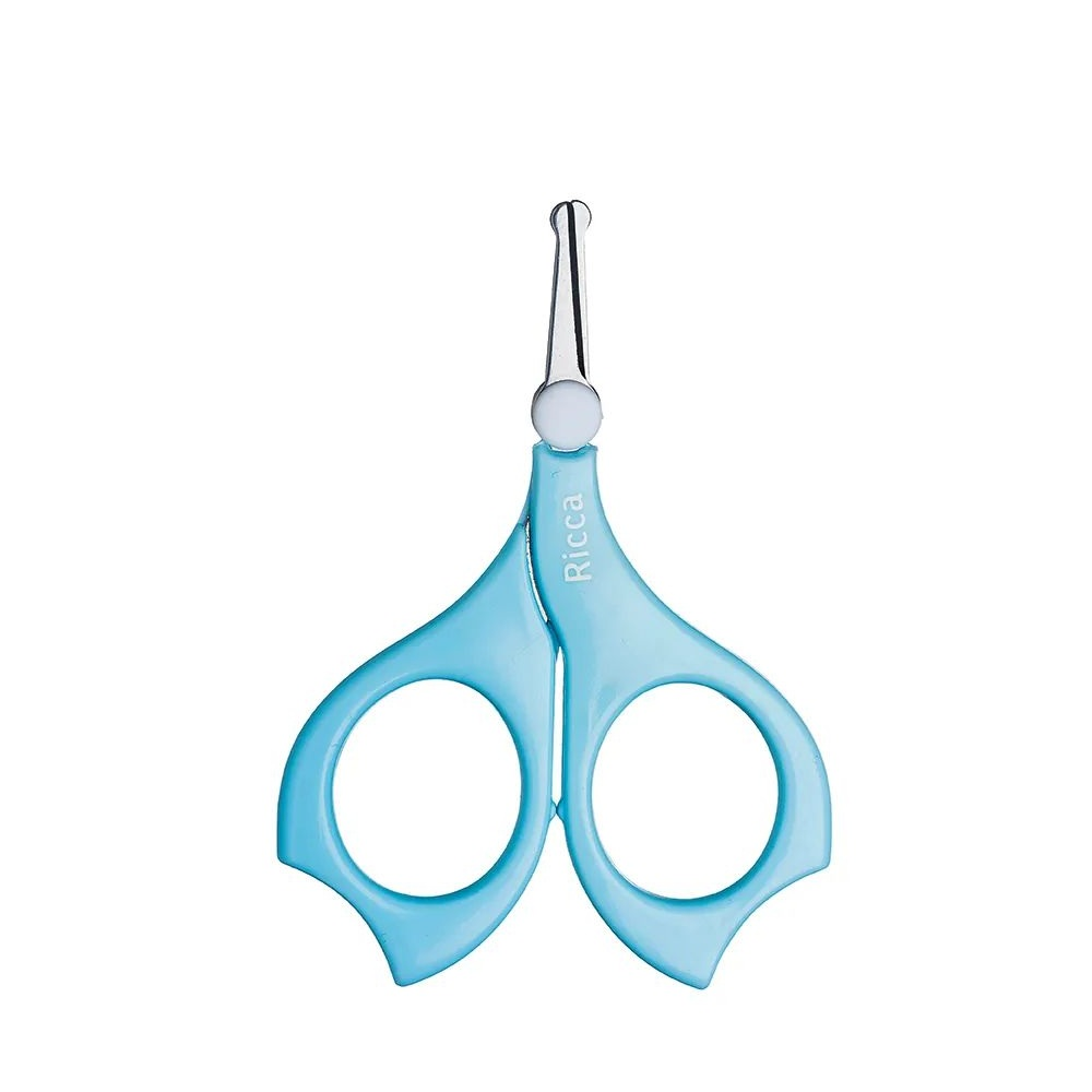 Tesoura Ricca Belliz Para Unha Baby Azul Ref. 1656