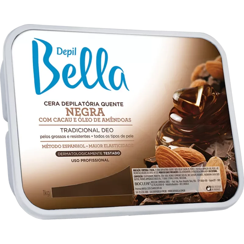 Cera Depilatória Depil Bella Quente Negra 1Kg