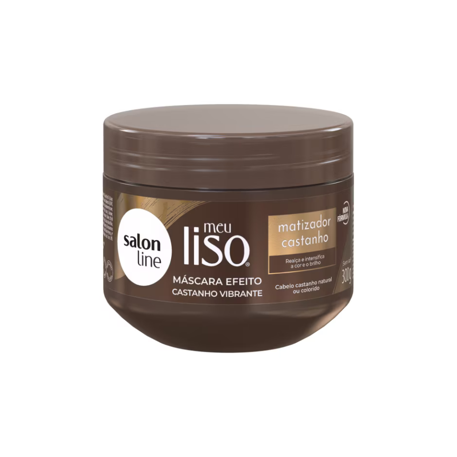 Máscara Matizadora Salon Line Meu Liso Matizador Castanho 300G