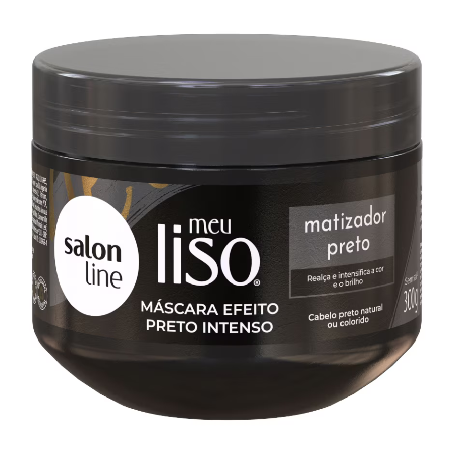 Máscara Matizadora Salon Line Meu Liso Matizador Preto 300G
