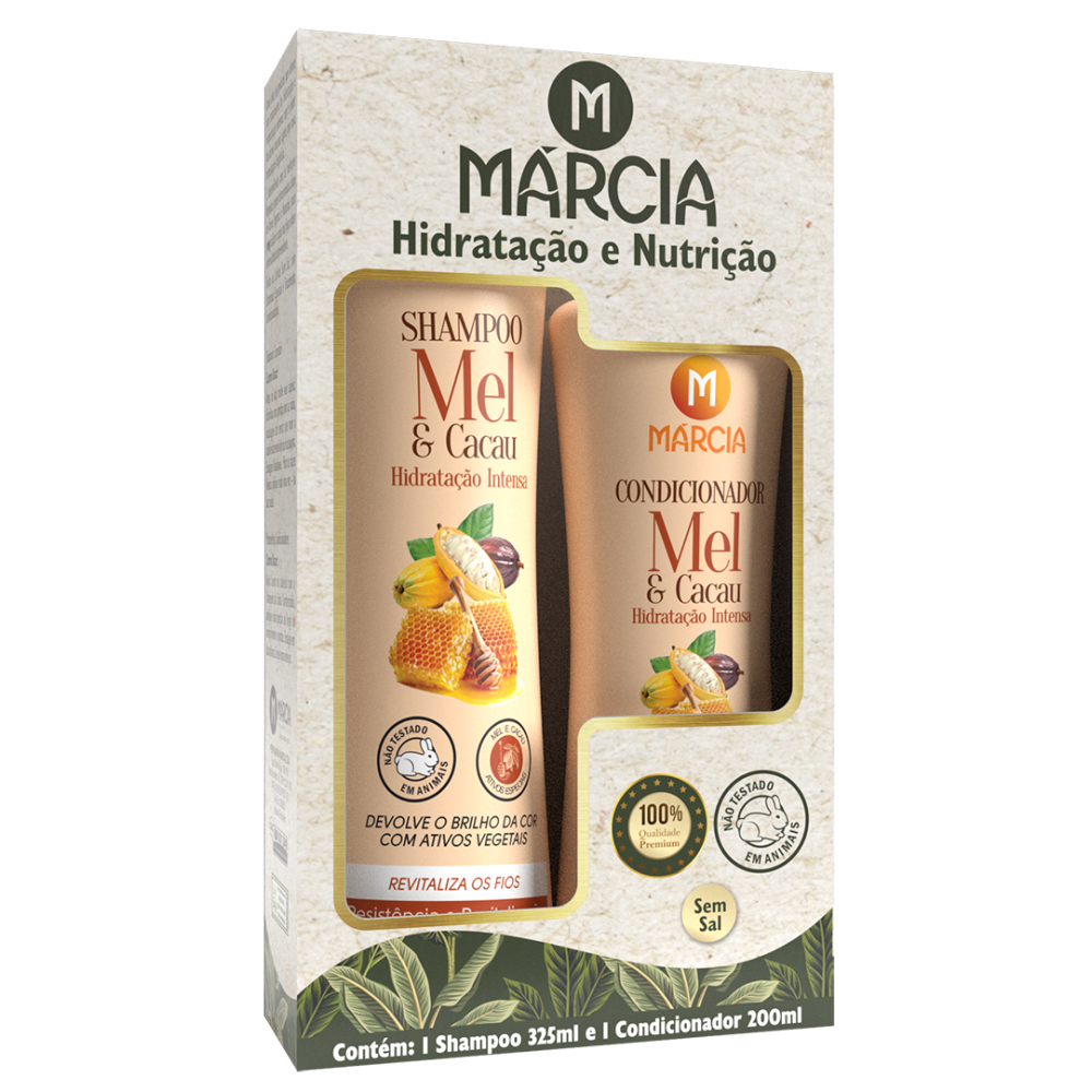 Kit Marcia 325ml + 200ml Mel Hidratação Intensa